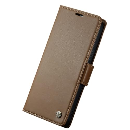 RNOZX Für iPhone 11 Pro Kartenhalter Brieftaschenabdeckung Leder-Telefonhülle (Für iPhone 11 Pro/Hellbraun) von RNOZX