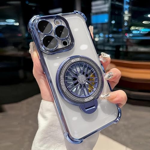 RNOZX Für iPhone 11 Stress abbauen Kreiselhalter Hülle Beschichtung Transparente Abdeckung (Für iPhone 11/Blau) von RNOZX