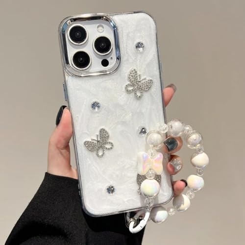 RNOZX Für iPhone 13 Pro Tropfenkleber-Hülle Armband-Telefonabdeckung Luxus-Shell (für iPhone 13 Pro/HuDie GS) von RNOZX