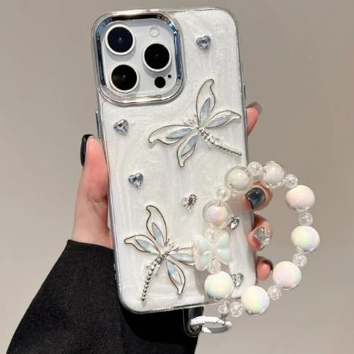 RNOZX Für iPhone 15 Plus Drop Glue Case Armband Telefonabdeckung Luxusschale (Für iPhone 15 Plus/QingT GS) von RNOZX