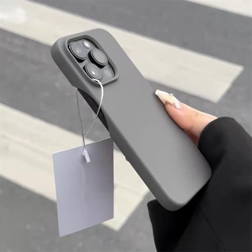 RNOZX Ultradünne, helle, weiche, Matte TPU-Silikonhülle für iPhone 16 15 14 Plus 13 12 11 Pro Max, luxuriös, Fluoreszierendes Neon, stoßfest (für iPhone 16 Plus/GY) von RNOZX