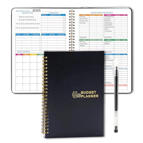 Budgetbuch, Monthly Budget Planner, (A5, 50 Seiten) Enthält Einen Schwarzen Neutralen StiftSie Sind Perfekt für Einzelpersonen, Unternehmer Oder Kleinunternehmer von RNXSIB