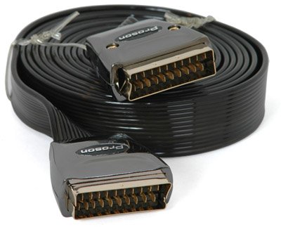 RO&CO Flachkabel, Scart-Stecker auf Scart-Stecker, 3 m, Metallstecker, Flachkabel RO&CO Flachkabel, Scart-Stecker auf Scart-Stecker, 3 m, Metallstecker, Flachkabel von RO&CO