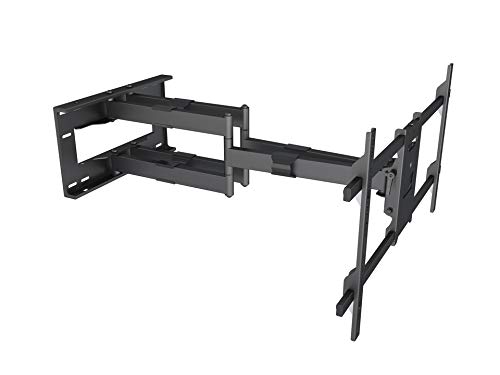 RO&CO MULTIBRACKETS Universal Long Reach Dual BLK TV-Wandhalterung mit Gelenkarm, Wandabstand bis 91,0 cm, für Fernseher zwischen 50 und 80 Zoll, schwarze Oberfläche. von RO&CO