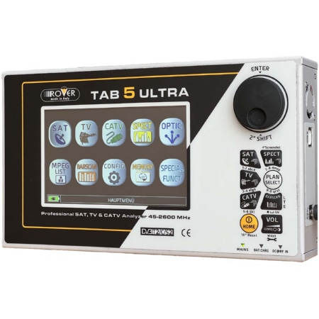 HD TAB 5 ULTRA OPTIK  - HD-Analyzer SAT/TV,CATV,Optisch HD TAB 5 ULTRA OPTIK von RO.VE.R