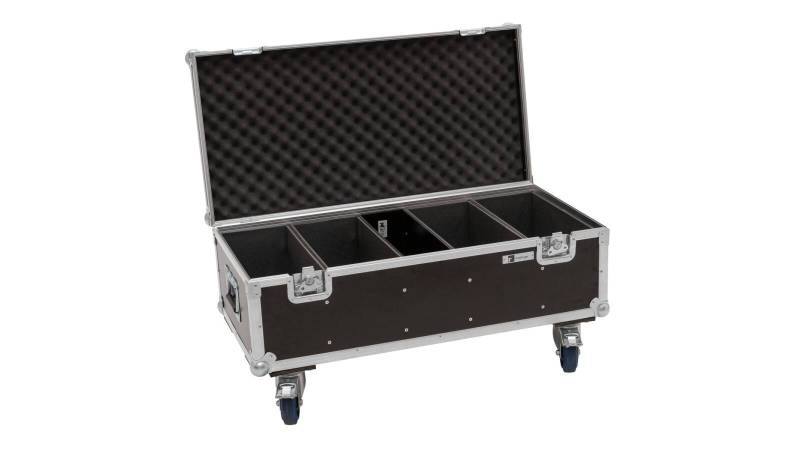 ROADINGER Flightcase 4x Audience Blinder 2x100W LED COB CW/WW mit Rollen von ROADINGER