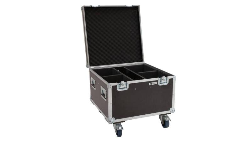 ROADINGER Flightcase 4x LED Theatre COB 100 Serie mit Rollen von ROADINGER