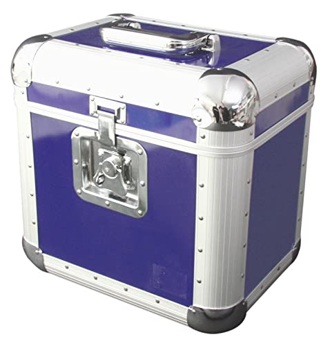 ROADINGER Platten-Case ALU 75/25, abgerundet, blau | Platten-Case im Aluminiumgehäuse, blau von ROADINGER