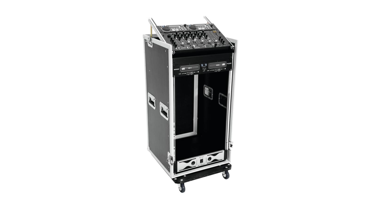 ROADINGER Spezial-Kombi-Case Profi, 20HE mit Rollen ROADINGER Spezial-Kombi-Case Profi, 20HE mit Rollen von ROADINGER