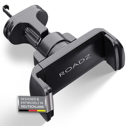 ROADZ® Premium Handyhalterung Auto - Bombenfester Halt Durch Hakenclip - Extra Klein - Für Lüftung - Einhändig Bedienbar - KFZ 360° Drehbar - Für iPhone Samsung UVM. von ROADZ