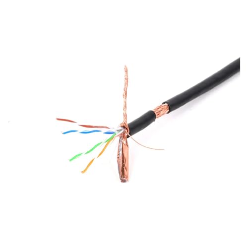 ROBAUN 0,29–30 m Cat5/CAT6 Stage Ethernet-Verlängerungskabel UTP/STP/SFTP for den Innen- und Außenbereich, ungeschirmtes/geschirmtes LAN-Netzwerkkabel, RJ45-Kabel(CAT5-Indoor-STP,5M) von ROBAUN