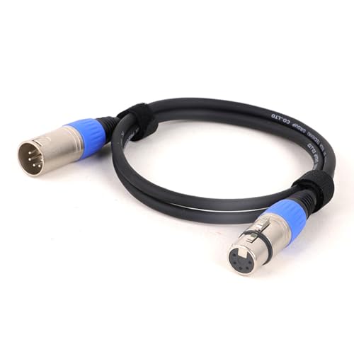 ROBAUN 0,3–15 m 5-poliger XLR-Kabeladapter mit bunten Anschlüssen, DMX512-XLR-Stecker auf Buchse, DMX-Kabel(SL-BU,8m) von ROBAUN