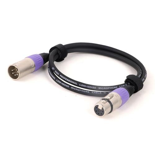 ROBAUN 0,3–15 m 5-poliger XLR-Kabeladapter mit bunten Anschlüssen, DMX512-XLR-Stecker auf Buchse, DMX-Kabel(SL-VT,8m) von ROBAUN