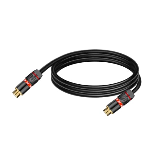 ROBAUN 0,3-20M 1PC Kabel Stecker auf Stecker Aux Kabel Buchse for Heimkino TV DVD CD Lautsprecher Box Power Verstärker(FF-RD,0.75m) von ROBAUN