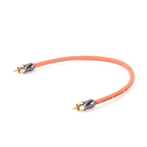 ROBAUN 1PC Kabel Jack Stecker Splitter Audio Kabel Stereo Aux Draht for TV CD DVD VCD Radio Sound Verstärker Konsole(Orange,1m) von ROBAUN