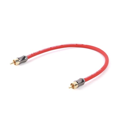ROBAUN 1PC Kabel Jack Stecker Splitter Audio Kabel Stereo Aux Draht for TV CD DVD VCD Radio Sound Verstärker Konsole(Rosso,5 m) von ROBAUN