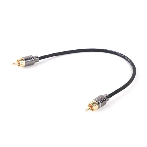 ROBAUN 1PC Stereo Kabel Stecker Auf Stecker Aux Kabel Jack for Heimkino TV DVD CD Lautsprecher Box Power Verstärker(Black-WH,2m) von ROBAUN