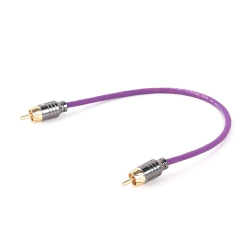 ROBAUN 1PC Stereo Kabel Stecker Auf Stecker Aux Kabel Jack for Heimkino TV DVD CD Lautsprecher Box Power Verstärker(Purple-WH,2.9M) von ROBAUN