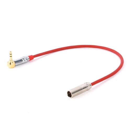 ROBAUN 3,5 mm auf Mini-XLR, 3-polig, Stecker/Buchse, Stereo-Audiokabel for Verstärker, Computer, Lautsprecher, Gitarre, Mixer, Adapterkabel(Red-M,2.9M) von ROBAUN