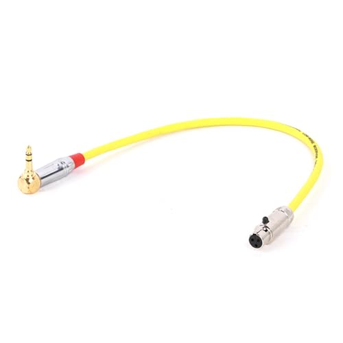 ROBAUN 3,5 mm auf Mini-XLR, 3-polig, Stecker/Buchse, Stereo-Audiokabel for Verstärker, Computer, Lautsprecher, Gitarre, Mixer, Adapterkabel(Yellow-F,5m) von ROBAUN