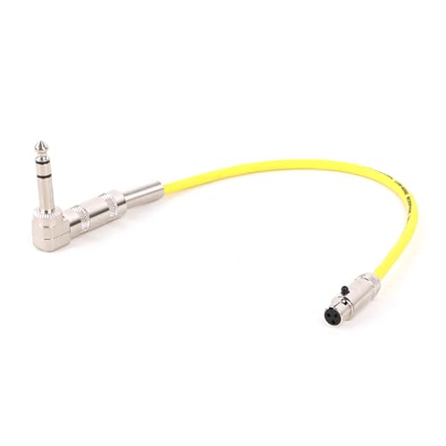 ROBAUN 3-poliges Mini-XLR-auf-6,35-mm-1/4-Zoll-Gitarren-Bass-Instrumentenkabel for drahtlose Mikrofonkabel(Yellow-F,8m) von ROBAUN