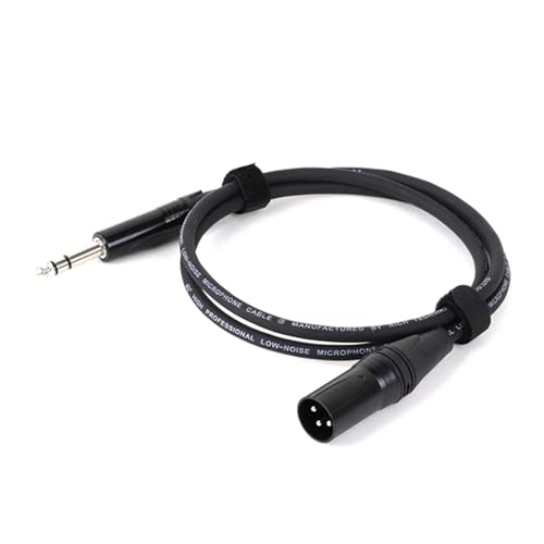 ROBAUN 6,5/6,35 MM Stereo Audio Auf XLR Stecker Audio Kabel 1/4 ”Große Zwei Core XLR Symmetrische Mikrofon Mixer Lautsprecher Audio Kabel 0,3-15M(Svart,15m) von ROBAUN
