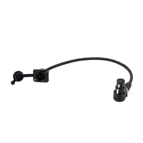 ROBAUN Kabel 5Pin D-Typ Stecker Panel Mount Zu 3PIN 90 Grad Buchse Mehrfarbige Kabel for Mikrofon Mixer(Svart,15m) von ROBAUN