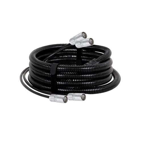 ROBAUN UTP Cat5/Cat6 2 RJ45 auf 2 RJ45 Ether Con-Anschluss 2-Kanal-Bühnen-Ethernet-Verlängerungskabel mit wasserdichtem Schlauch(1032-CAT5-UTP,5M) von ROBAUN