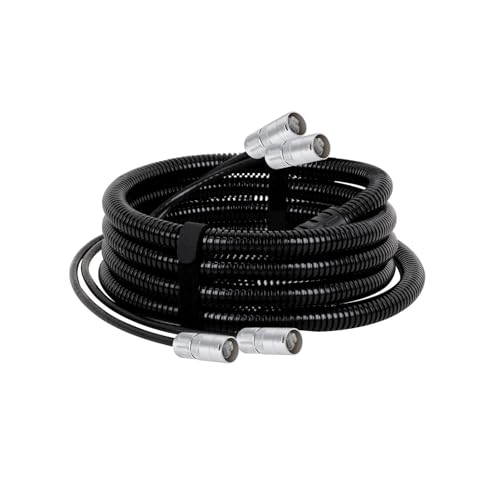 ROBAUN UTP Cat5/Cat6 2 RJ45 auf 2 RJ45 Ether Con-Anschluss 2-Kanal-Bühnen-Ethernet-Verlängerungskabel mit wasserdichtem Schlauch(1032-CAT6-UTP,1.5M) von ROBAUN