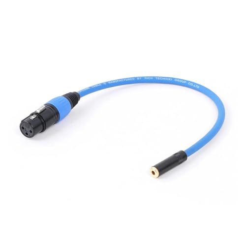 ROBAUN XLR-Buchse auf 1/8-Buchse Adapter-Mikrofonkabel, symmetrischer Mini-Jack (3,5 mm) Stereo-TRS auf XLR-Buchse Transforming Cord Converter(Orange,15M) von ROBAUN
