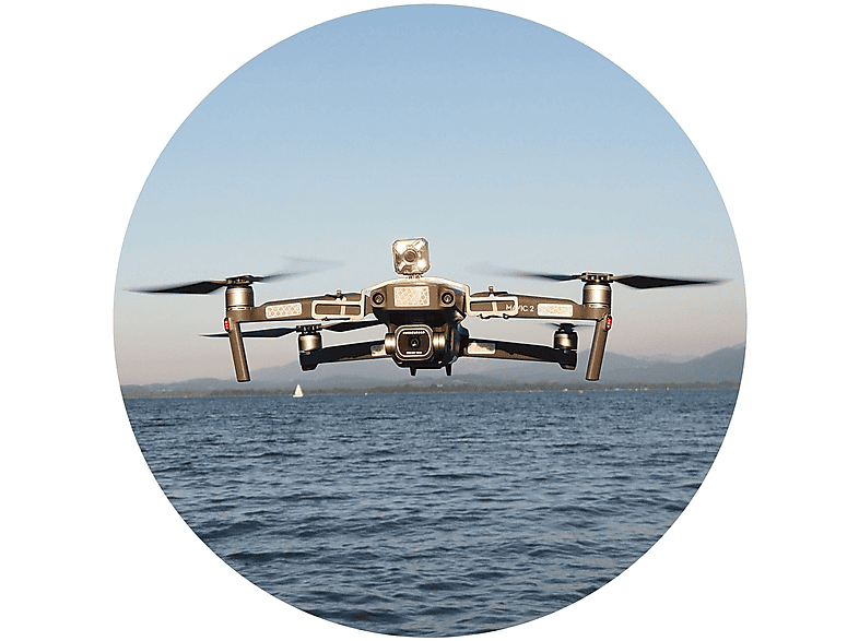 ROBOTERWERK BINA Dual Drohnen Beleuchtungssystem, Aluminium Natur von ROBOTERWERK