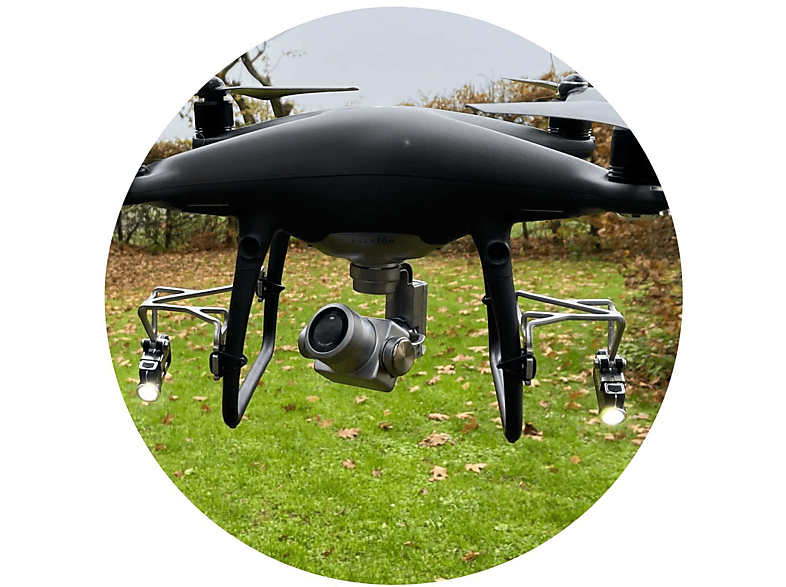 ROBOTERWERK MONA 500 Dual, für DJI Phantom P4 Drohnen Beleuchtungssystem, Schwarz von ROBOTERWERK