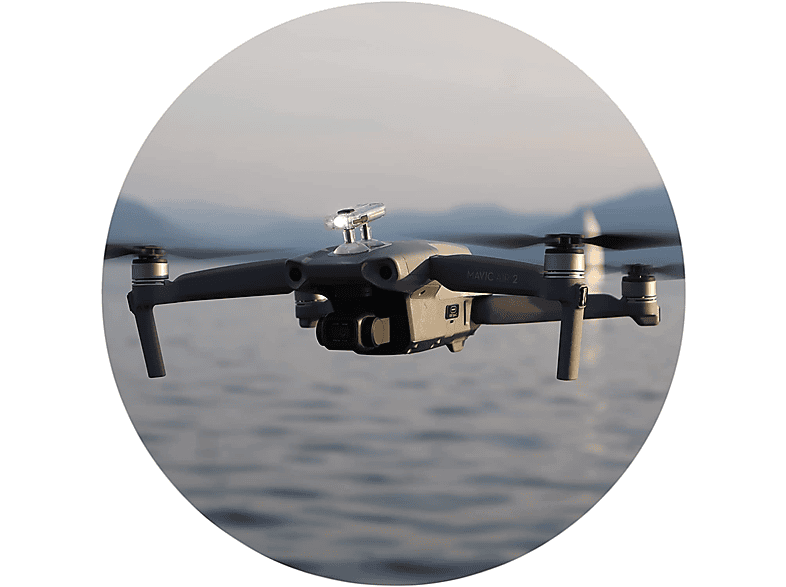ROBOTERWERK SELFIE 55 Single für Mavic Air 2 Drohnen Beleuchtungssystem, Transparent/Schwarz von ROBOTERWERK