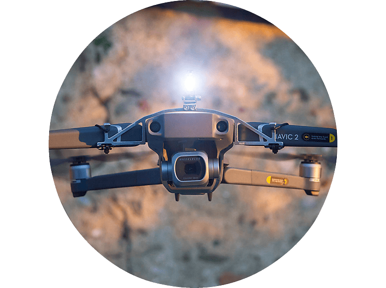 ROBOTERWERK SELFIE Mavic: LED-Scheinwerfer für DJI Mavic Pro, 2, 2 Enterprise - 45 Lumen, neigbar Scheinwerfer Drohnen Transparent von ROBOTERWERK