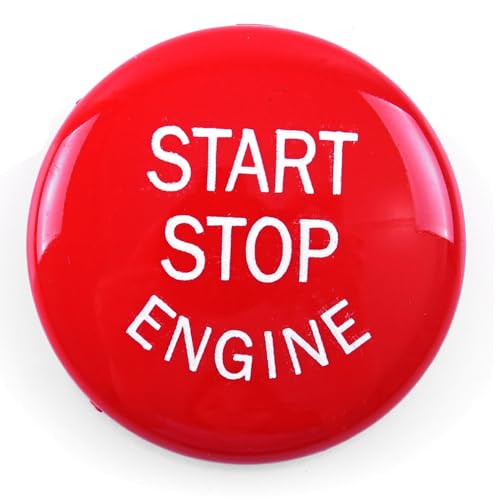 ROBUST Start Stop Knopf Rot Glanz für BMW E87 E90 E91 E92 E93 E60 E61 X1 E84 X3 E83 X5 E70 X6 E71 Z4 E89 von ROBUST CAR PARTS