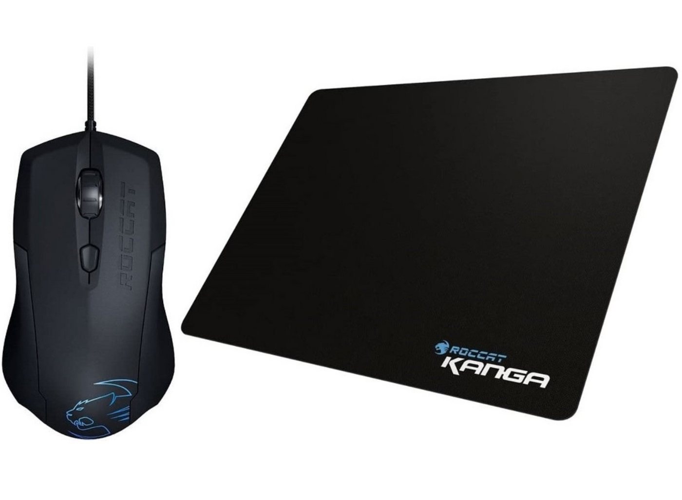 ROCCAT Set Lua Tri-Button Mouse + Kanga Gamer Mouse-Pad Mäuse (Maus-Pad Einstellbare DPI Gaming Bundle) von ROCCAT