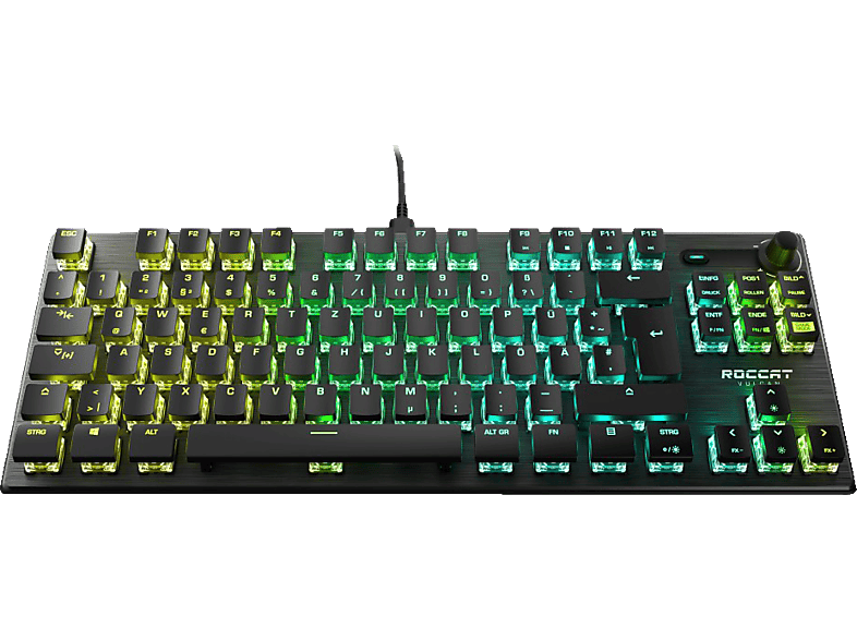 ROCCAT Vulcan TKL Pro, Gaming Tastatur, Mechanisch, Titan Switch Optical, kabelgebunden, Schwarz von ROCCAT