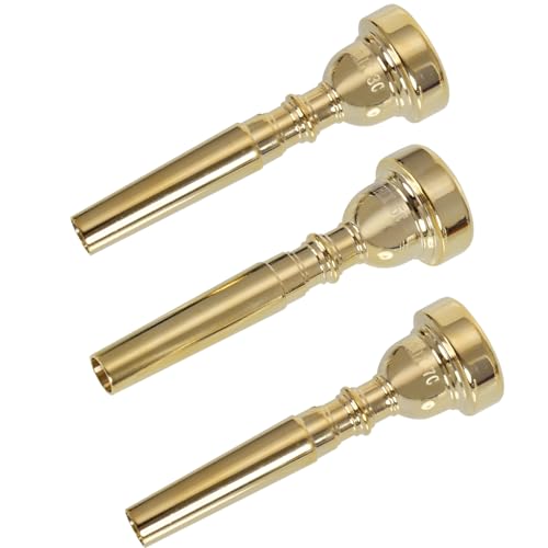 Gold Trompete Mundstücke 7C 5C 3C Trompete Mundstück Set-Für Anfänger und professionelle Spieler 3Pack Gold Trompete Mundstücke 7C 5C 3C Trompete Mundstück Set-Für Anfänger und professionelle Spieler 3Pack von ROCHIX 1890