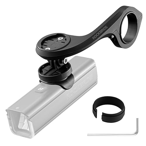 ROCKBROS Fahrradcomputerhalterung GPS-Halterung Kompatibel mit Garmin, iGPSPORT für Fahrradlenker 32-35 mm Rennrad MTB Fahrradzubehör von ROCKBROS