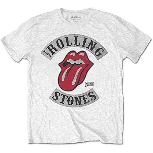 T-Shirt # Xl Unisex White # Distressed Tour 78 von ROCKOFF