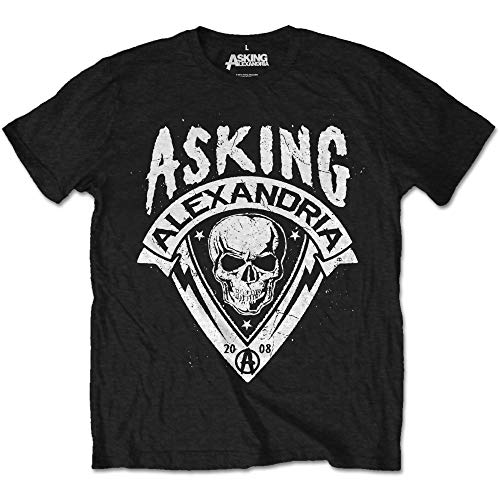 T-Shirt # Xxl Black Unisex # Skull Shield von ROCKOFF