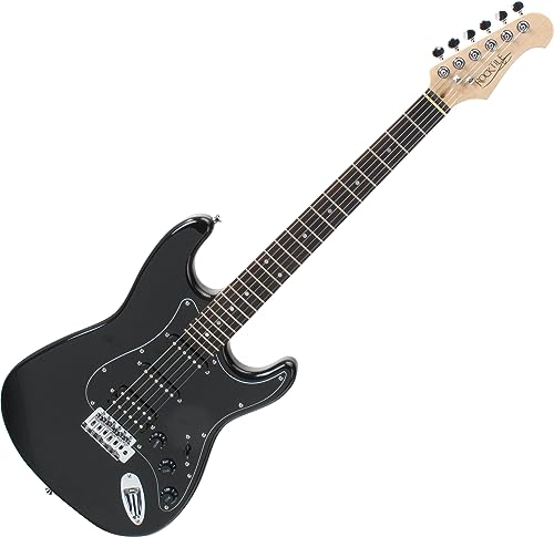 Rocktile Pro ST60-BK E-Gitarre All Black – Mahagoni-Korpus, Humbucker & Single-Coil Tonabnehmer, inkl. Gitarrenkabel, Tremolohebel & Sechskantschlüssel – Ideal für Einsteiger und Fortgeschrittene Rocktile Pro ST60-BK E-Gitarre All Black – Mahagoni-Korpus, Humbucker & Single-Coil Tonabnehmer, inkl. Gitarrenkabel, Tremolohebel & Sechskantschlüssel – Ideal für Einsteiger und Fortgeschrittene von ROCKTILE