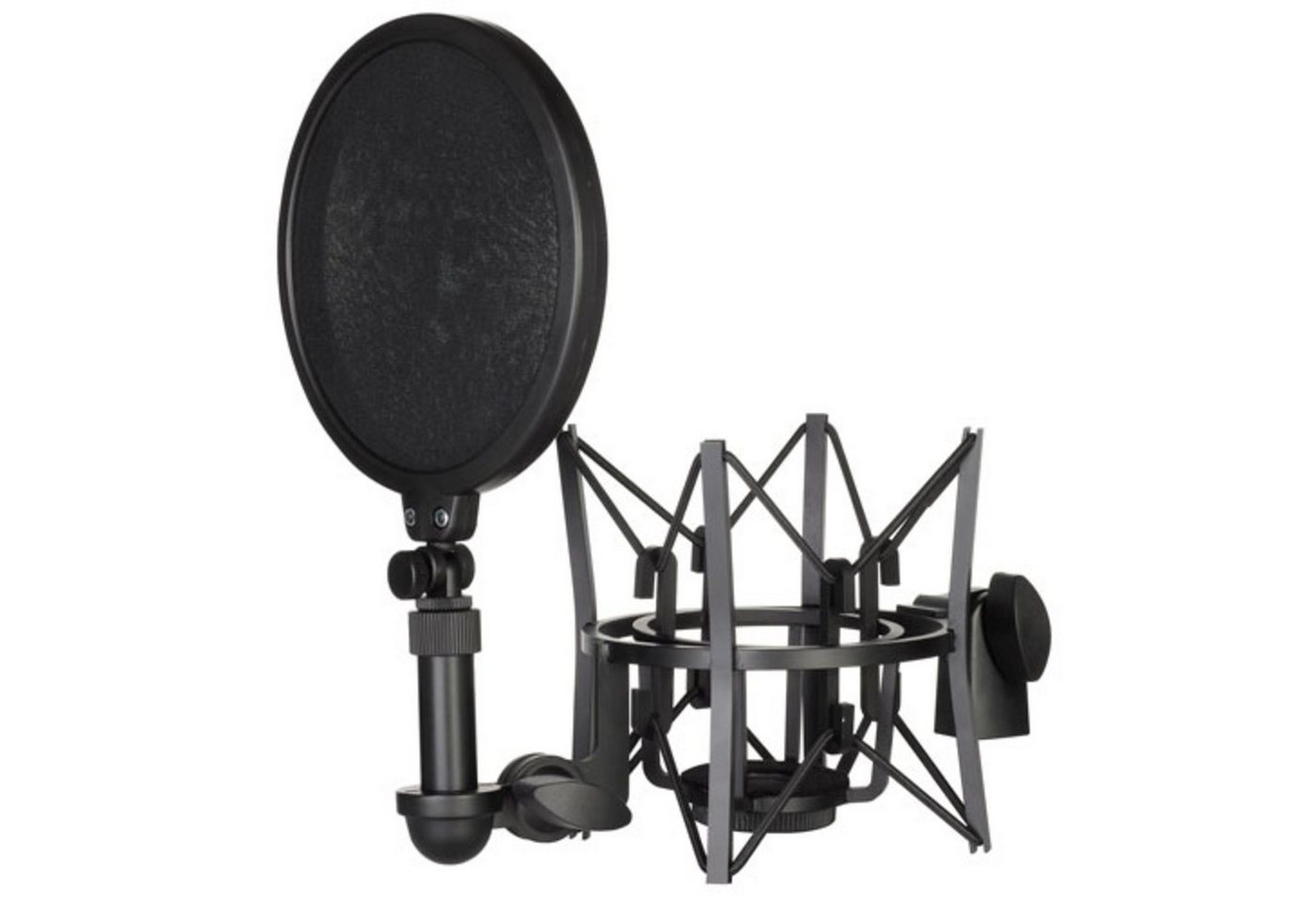 RODE Microphones Mikrofon-Halterung, (SM 6 - elastischer Halter inkl integriertem Popschutz, Stative und Halter für Studio Equipment, Mikrofonspinnen, Røde SM6, elastische Mikrofonhalterung mit integriertem Popschutz) von RODE Microphones