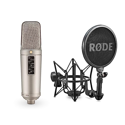 RØDE NT2-A Vielseitiges Großmembran-Kondensatormikrofon mit umschaltbarer Richtcharakteristik, Vordämpfung und Hochpassfilter für Gesangs- und Instrumentenaufnahmen von RØDE