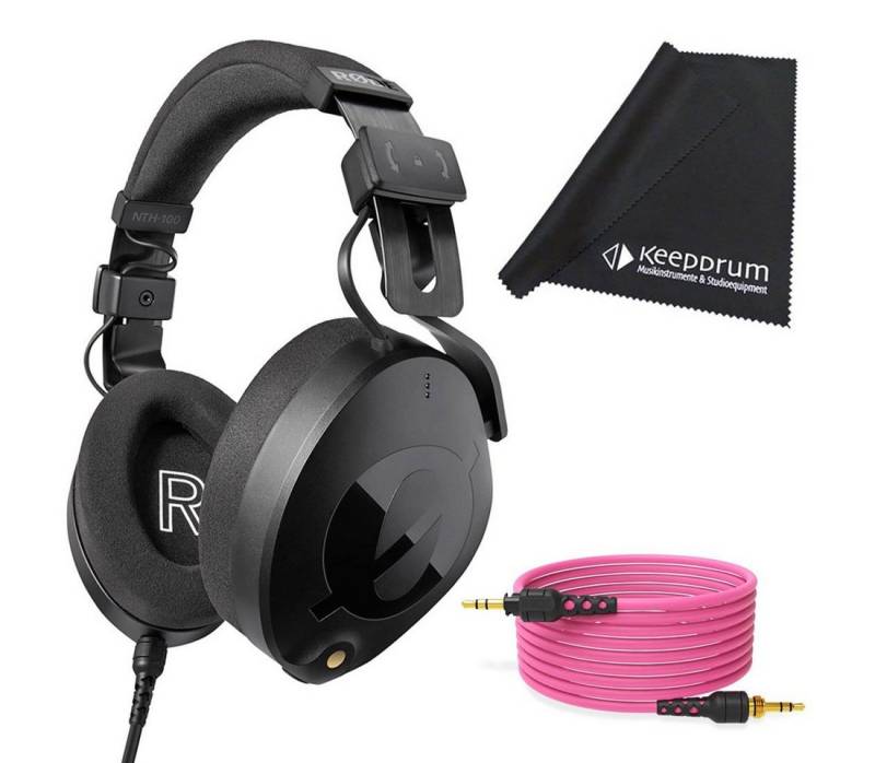 RØDE NTH-100 Kopfhörer (mit Tuch, mit 2.4m Kabel Pink) von RØDE