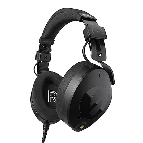 RØDE NTH-100 Professionelle Over-Ear-Kopfhörer für Content Creation, Musikproduktion, Mixing, Podcasting und Aufnahmen vor Ort (schwarz) von RØDE