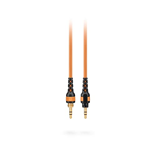 RØDE NTH-Kabel für NTH-100-Kopfhörer 1,2 m hochwertiges hochwertiges 3,5 mm TRS auf TRS Kabel, inklusive 6,35 mm Schraubadapter (orange) von RØDE