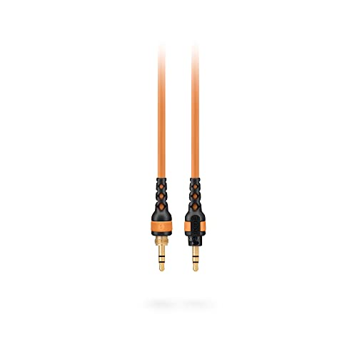 RØDE NTH-Kabel für NTH-100-Kopfhörer 1,2 m hochwertiges hochwertiges 3,5 mm TRS auf TRS Kabel, inklusive 6,35 mm Schraubadapter (orange) von RØDE