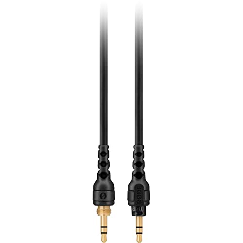 RØDE NTH-Kabel für NTH-100 Kopfhörer mit 1,2 m Länge, hochwertiges 3,5 mm TRS auf TRS Kabel, inklusive 6,35 mm Schraubadapter (schwarz) von RØDE
