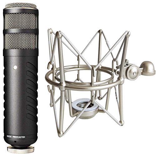 RODE Procaster Rundfunkmikrofon Dynamisches Mikrofon + keepdrum MS088 Mikrofon-Spinne von RØDE